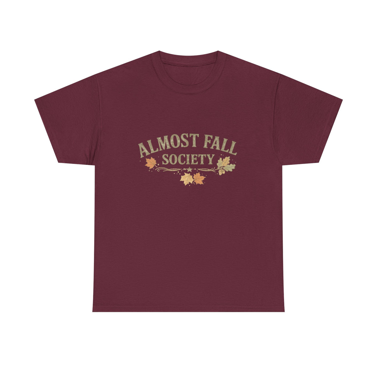 Almost Fall Society T-Shirt — Autumn Leaves Graphic Tee