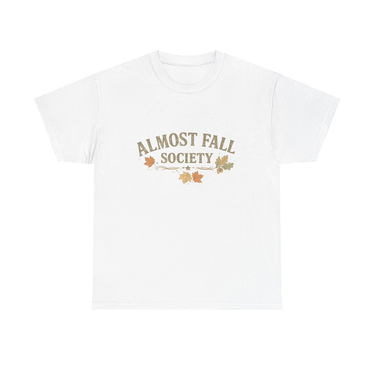 Almost Fall Society T-Shirt — Autumn Leaves Graphic Tee