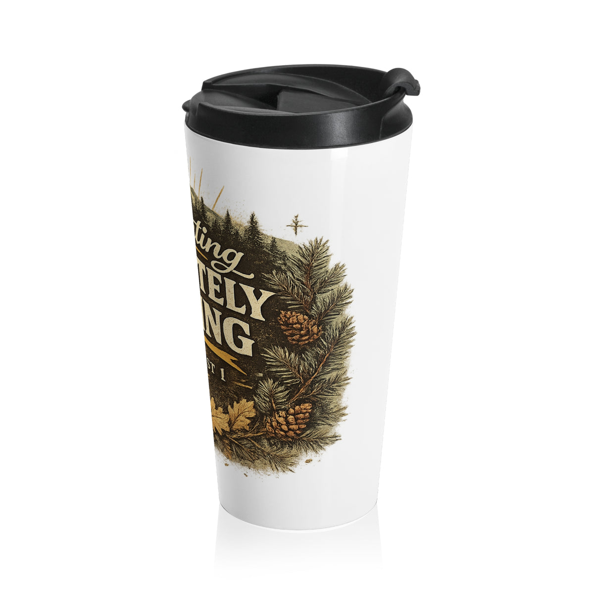 Travel Mug — "Celebrating Absolutely Nothing" Funny Sarcastic Coffee Tumbler
