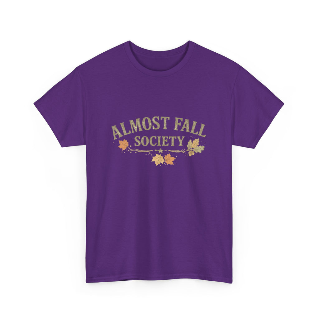Almost Fall Society T-Shirt — Autumn Leaves Graphic Tee