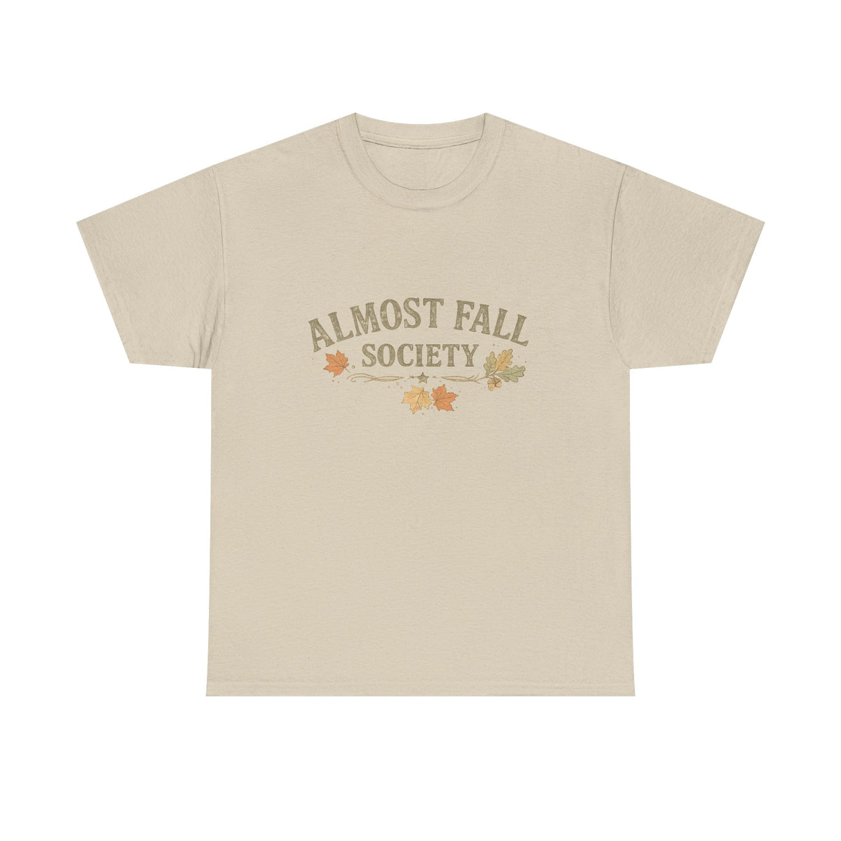 Almost Fall Society T-Shirt — Autumn Leaves Graphic Tee