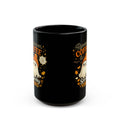 Spooky Vibes Ghost Coffee Mug – Halloween Black Ceramic 11oz/15oz