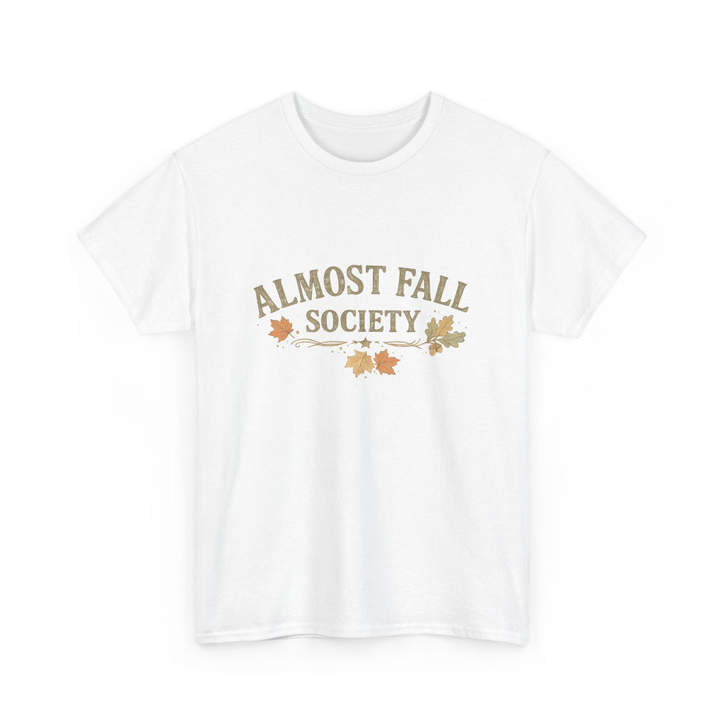 Almost Fall Society T-Shirt — Autumn Leaves Graphic Tee