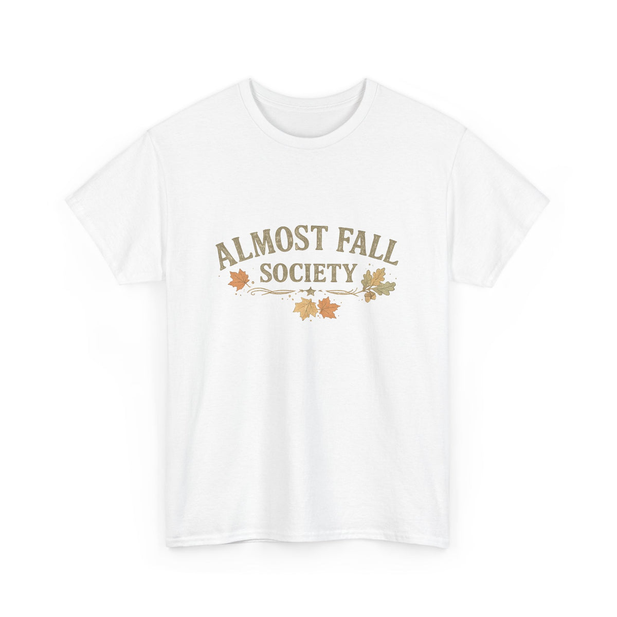 Almost Fall Society T-Shirt — Autumn Leaves Graphic Tee