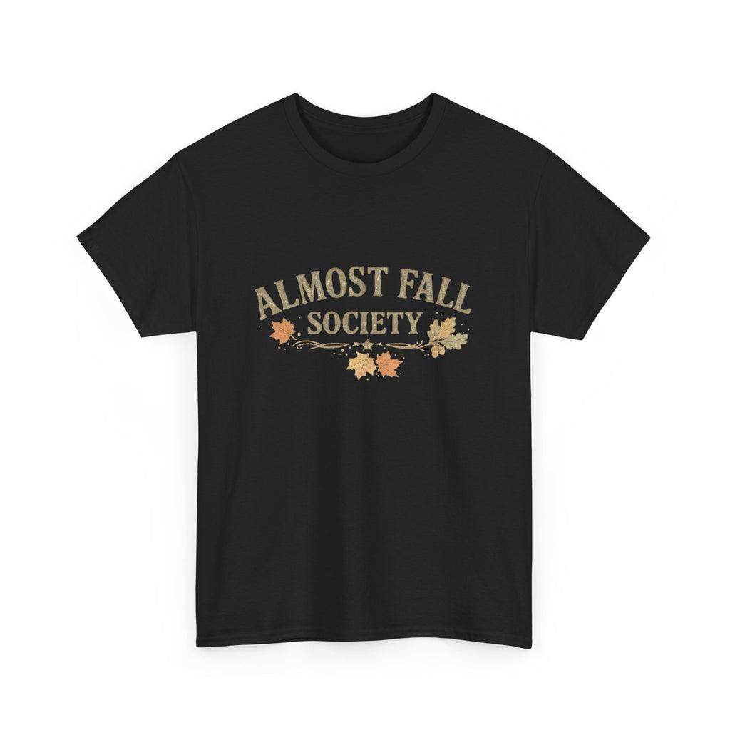 Almost Fall Society T-Shirt — Autumn Leaves Graphic Tee