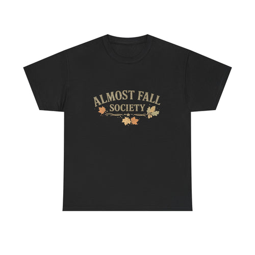 Almost Fall Society T-Shirt — Autumn Leaves Graphic Tee