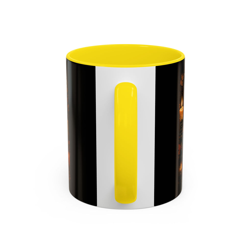 Bookish Halloween Coffee Mug — "Booked, Brewed & Bewitched" Accent Mug