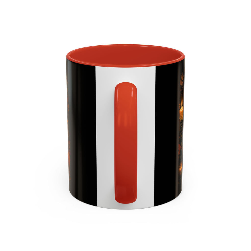 Bookish Halloween Coffee Mug — "Booked, Brewed & Bewitched" Accent Mug