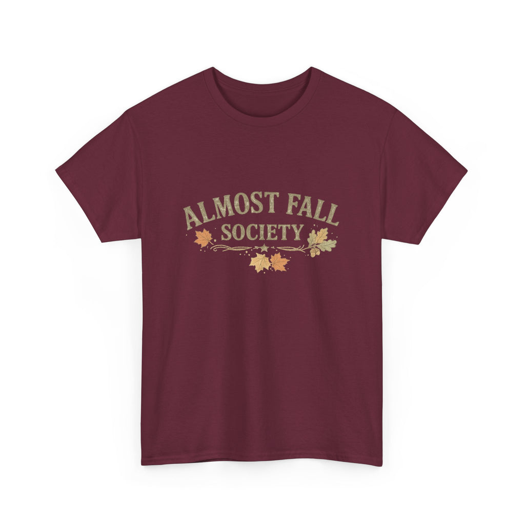 Almost Fall Society T-Shirt — Autumn Leaves Graphic Tee