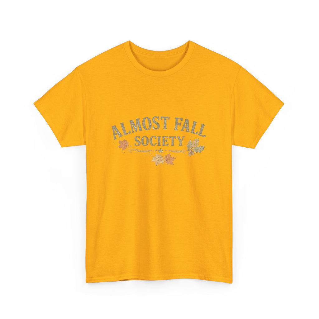 Almost Fall Society T-Shirt — Autumn Leaves Graphic Tee