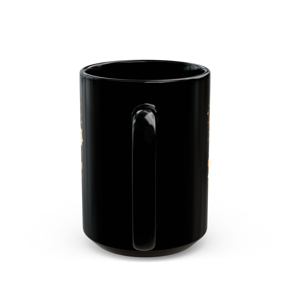 Spooky Vibes Ghost Coffee Mug – Halloween Black Ceramic 11oz/15oz